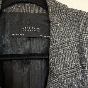 Zara Charcoal Gray Oversized Blazer